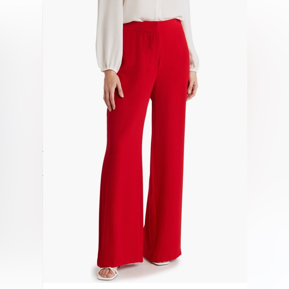 Nanette Lepore Wide Leg Crepe Pants 14